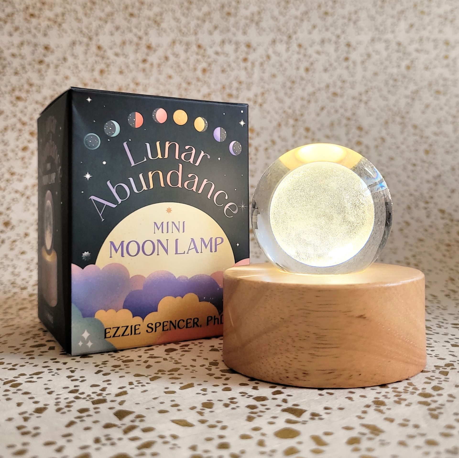 Lunar Abundance Mini Moon Lamp by Ezzie Spencer, PhD | Hachette 