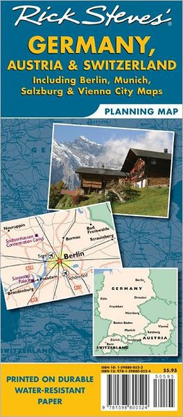 Rick Steves Germany, Austria & Switzerland Planning Map