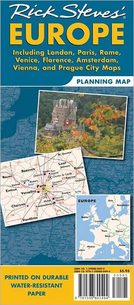 Rick Steves Europe Planning Map by Rick Steves