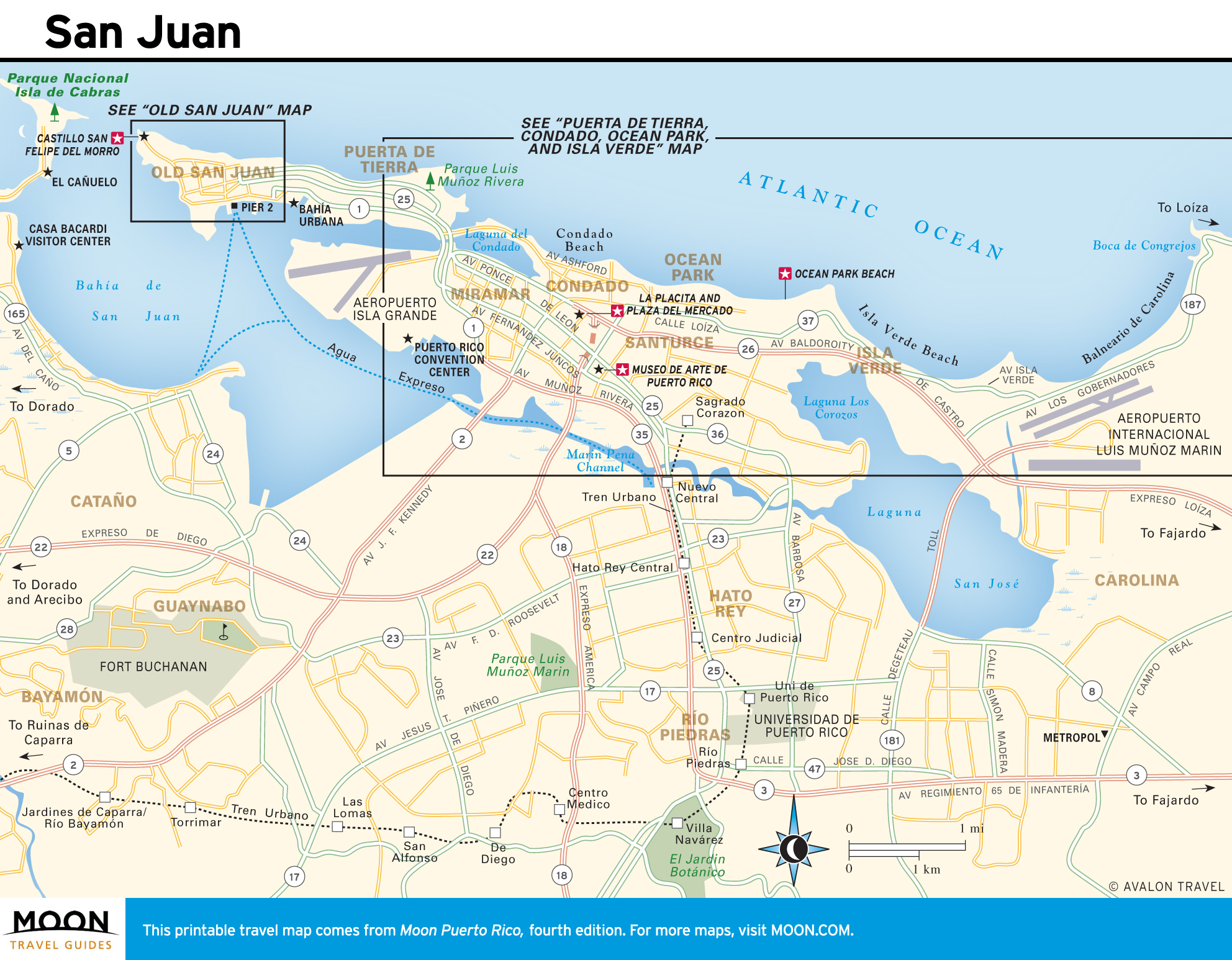 Explore the Best Tourist Map of San Juan, Puerto Rico