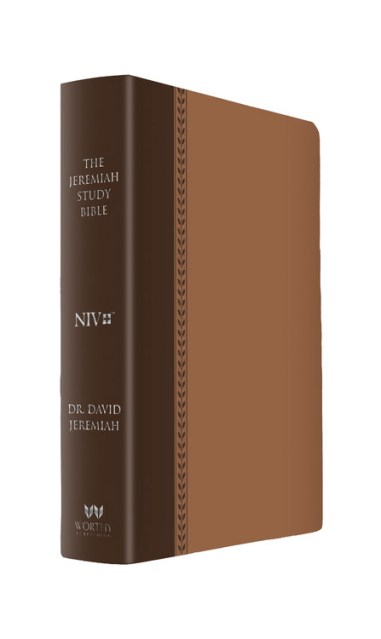 The Jeremiah Study Bible, NIV: (Brown w/ burnished edges) Leatherluxe®