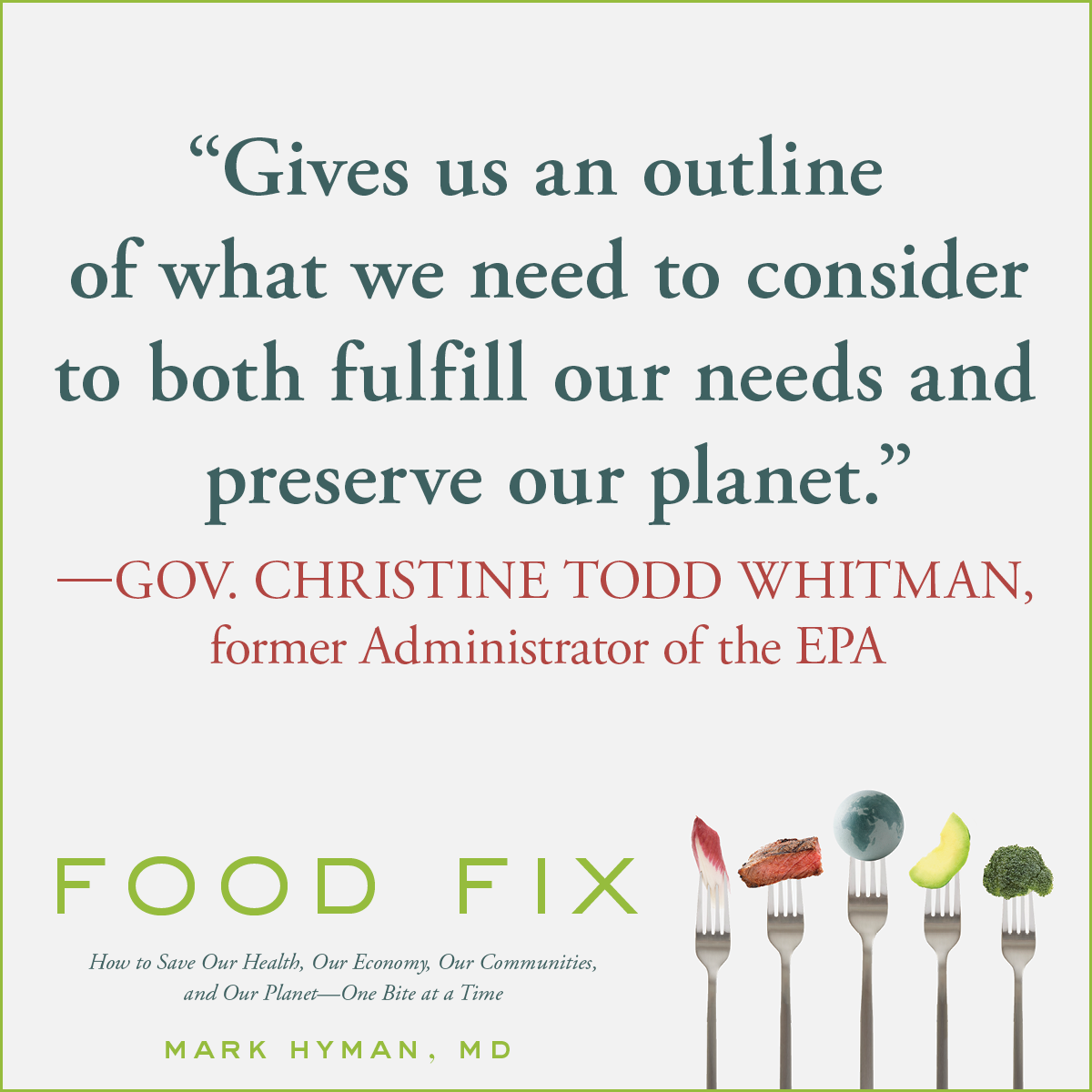 Food Fix by Dr. Mark Hyman, MD Hachette Book Group