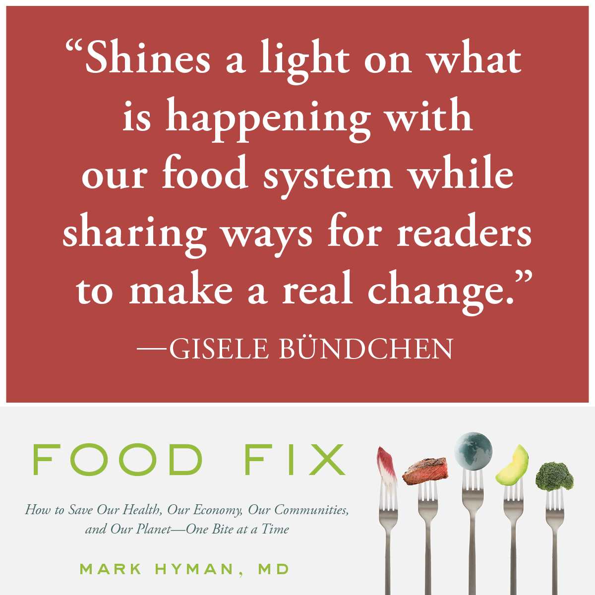 Food Fix by Dr. Mark Hyman, MD Hachette Book Group