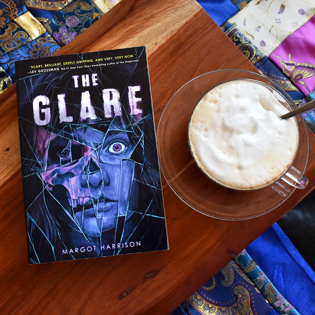 Instagram image of the book "The Glare" by Margot Harrison