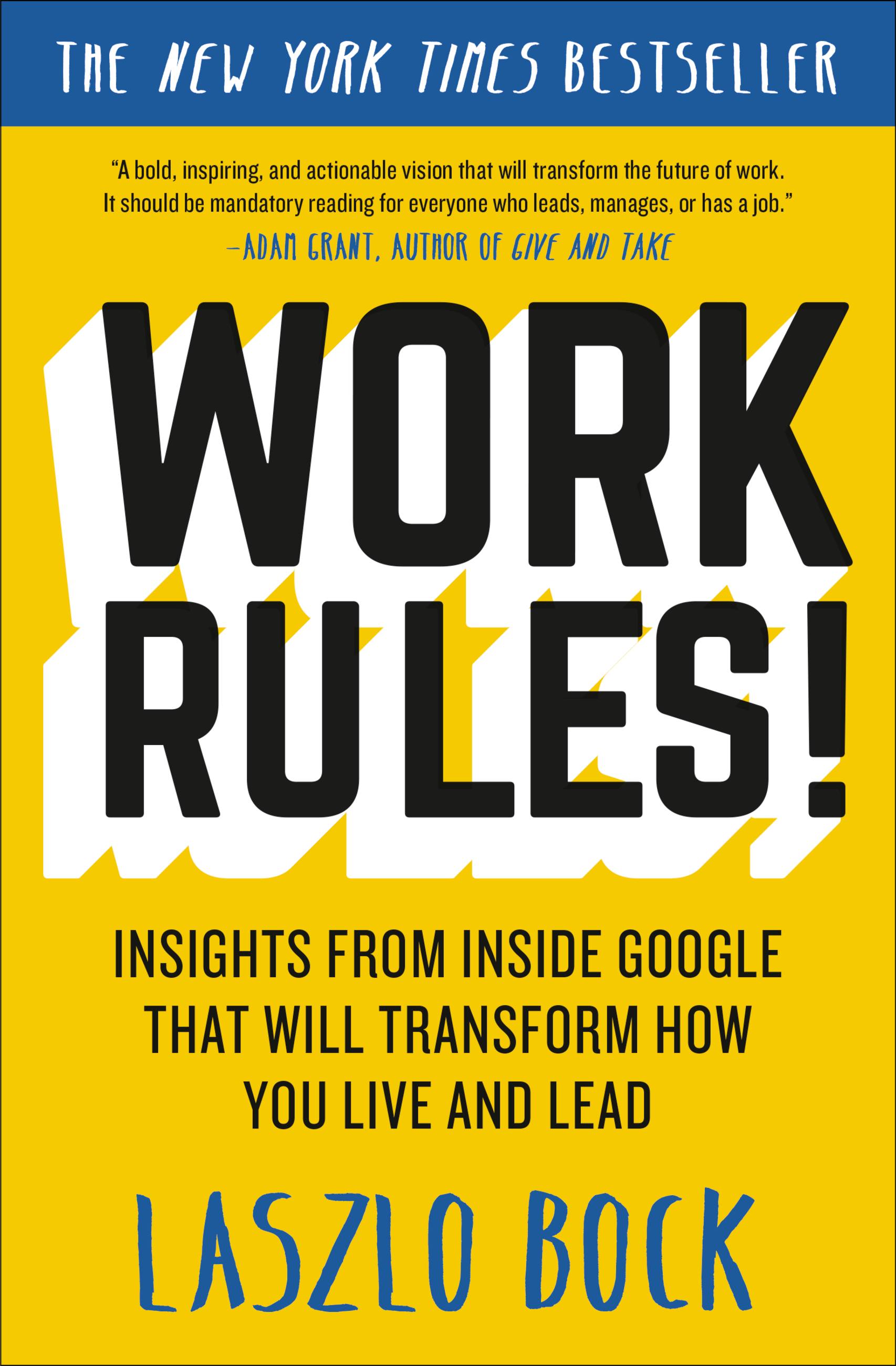 work rules insights from inside google