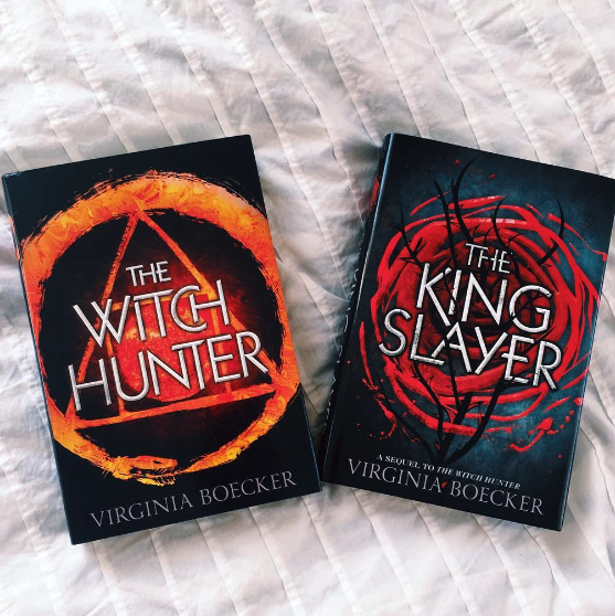 Image of "The Witch Hunter" and "The King Slayer" by Virginia Boecker