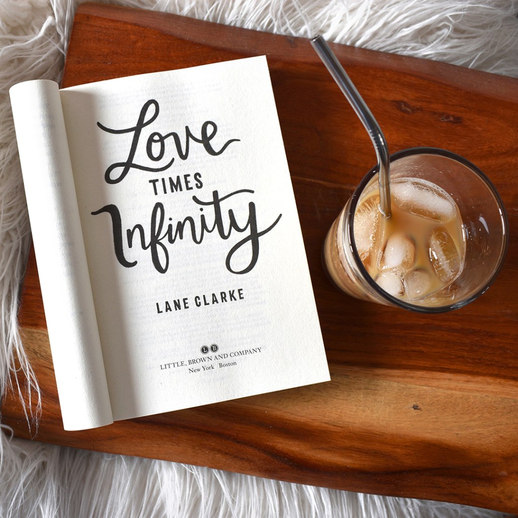 Instagram image of the book "Love Times Infinity" by Lane Clarke