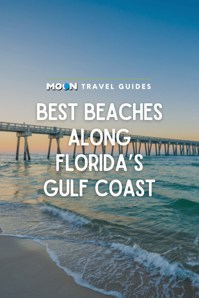 Image of ocean pier with text Best Beaches along Florida's Gulf Coast