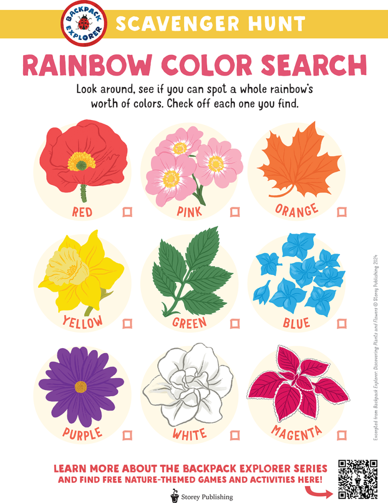 Backpack Explorer Scavenger Hunt: Rainbow Color Search