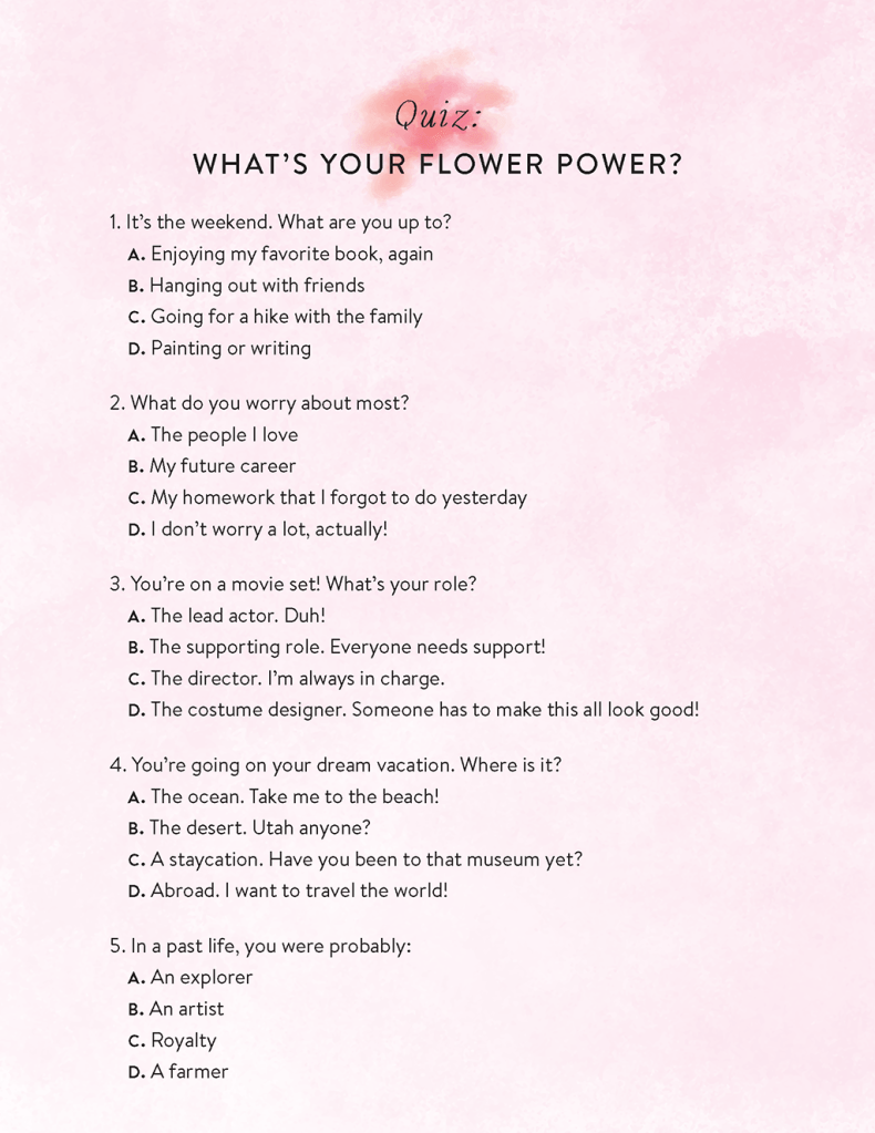 What's Your Flower Power Quiz