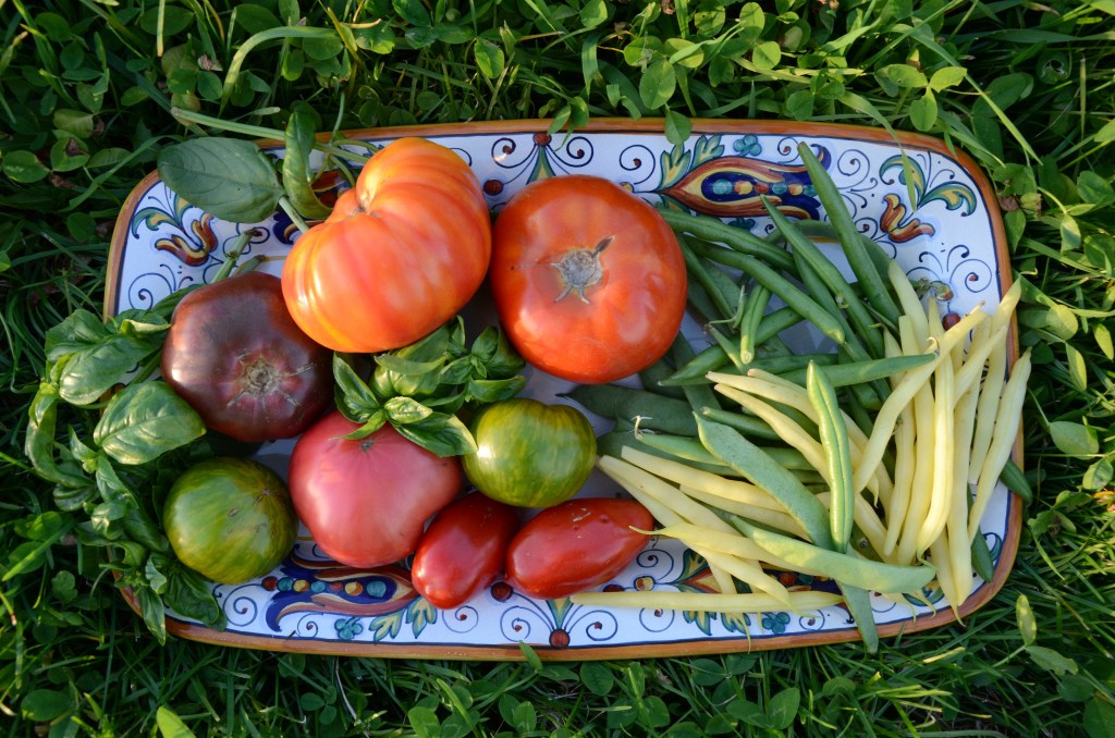 platter of summer vegetables from barbara damrosch a life in the garden 