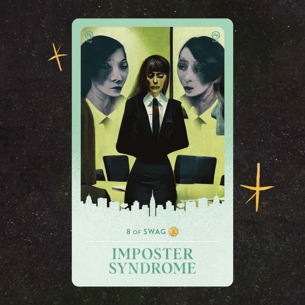 The Imposter Syndrome card from “Millennial Tarot”