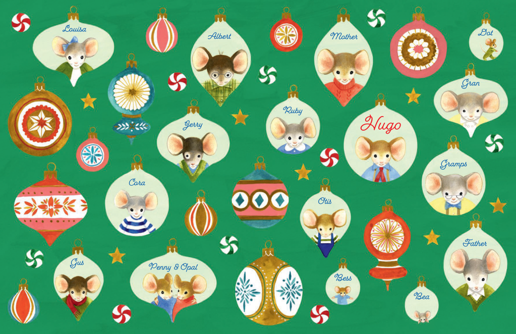 A Mouse Family Christmas endpapers